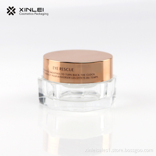 15 g Octangle Shape Cosmetics Acrylic Jar